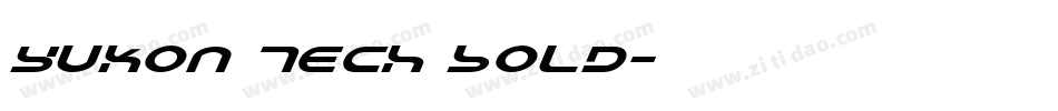 Yukon Tech Bold字体转换